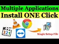How To Make Single Setup File automatically install Multiple Software