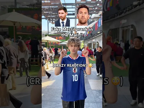 Fake Messi Prank In Public !! #shorts #andrewpav #funny