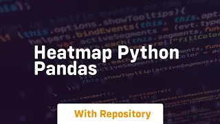 heatmap python pandas