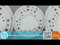 Vintage Pyrex Snowflake Dinnerware Milk Glass Dishes Side Midi Dinner Plates c1976