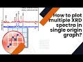 HOW TO PLOT MULTIPLE XRD SPECTRA IN ONE GRAPH