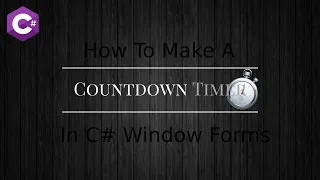 How To Create A Countdown Timer In C