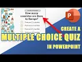 HOW-TO Create an Interactive MULTIPLE CHOICE QUIZ in PowerPoint Easy