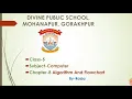 Class-V Computer Chapter-8 Algorithm And Flowchart
