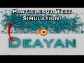 Particles To Text Transition Using Simulation Nodes - Blender Tutorial