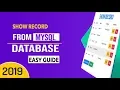 Displaying Records from a MySQL Database with PHP