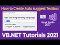 VB Net Tutorial How to Make an Auto Suggest Textbox