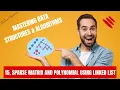 Mastering Data Structures Algorithms C C 15 Sparse Matrix and Polynomial using Linked List