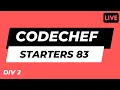 Codechef Starters 83 Div 2 A-C Solutions by Pritish Senior