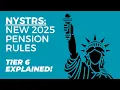 New York State Teachers Retirement System NEW 2025 Pension Rules NYSTRS Tier 6 EXPLAINED