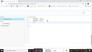 DAY - 8 Create A Button 10 DAYS OF JAVASCRIPT HACKERRANK TUTORIAL FOR BEGINNER