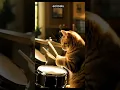 Download Lagu Seekor kucing yang sedang bermain drum #kucing #drums #binatang #penyanyi #musisi #fyp