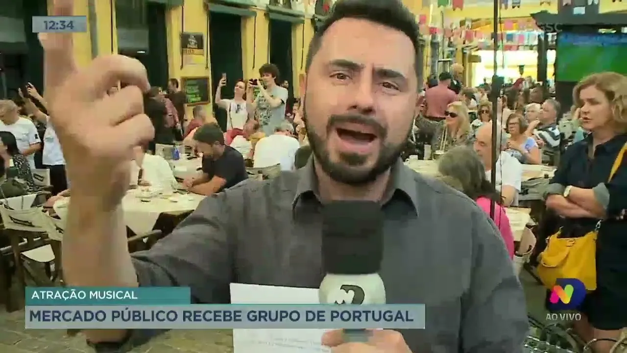 Mercado Público recebe grupo de Portugal