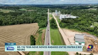 BR-116 recebe nove novos radares após estudos de acidentes entre Mafra e Rio Negro