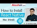 Hello World in React Native iOS MacOS React Native Tutorials in Hindi