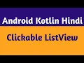 17 How To Make ClickAble ListView In Android Studio ClickAble ListView In Android Studio