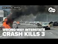 3 dead after wrong-way crash on Georgia interstate GSP says driver was running from the law