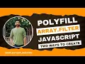 Create a Polyfill for Array filter in JavaScript Popular Frontend Interview Question Hindi