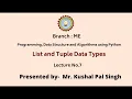 Programming Data Structure and Algorithms Using Python AKTU Digital Education