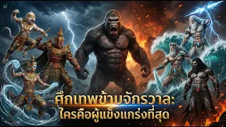 🔴 ศึกเทพข้ามจักรวาล: ใครคือผู้แข็งแกร่งที่สุด? | Zeus, Kong, Hanuman, Hades