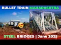 Download Lagu Steel Bridges of Mumbai Ahmedabad Bullet Train in Maharashtra | June 2025 Update