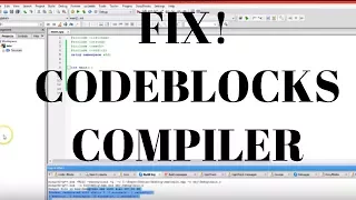 How To Fix Codeblocks GNU GCC Compiler