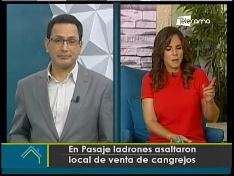 En Pasaje ladrones asaltaron local de venta de cangrejos