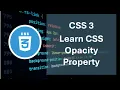 learn css opacity proeperty
