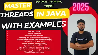 Threads in Java Process vs Thread Runnable Synchronization Wait Notify Developer Coder