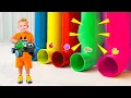 Download Lagu Oliver's Colored Pipes Adventure + More Fun Kids Videos | Mega Compilation