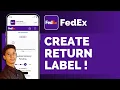 Fedex How To Create A Return Label