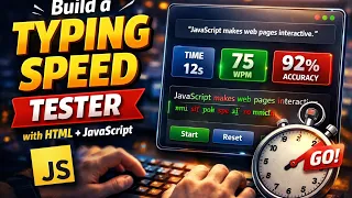 Build a Typing Speed Tester with HTML JavaScript Beginner Project