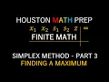 Simplex Method Part 3 Finding a Maximum Using the Pivot