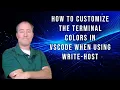 How to Change the Terminal Color in VSCode