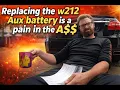 Mercedes E350 Auxiliary Battery Replacement