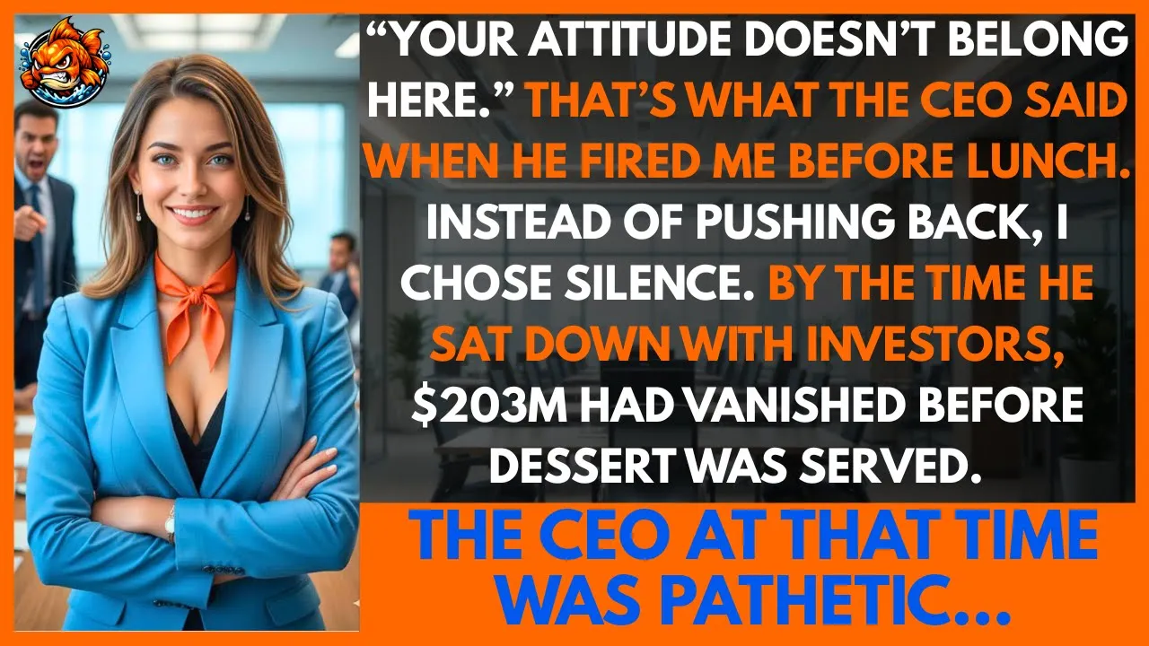 I Was Fired for “Attitude” at 9 AM. I Went Silent. Investigators Froze $203M Before Lunch