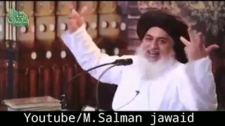 خادم حسین رضوی اور علامہ اقبال شعر کے ساتھ خطاب 
