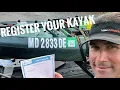 How to register a kayak for an electric motor