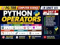 PG TRB CS Unit VII Python Operators Day 4 Complete Concept MCQ Practice Tamil