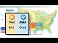 Major Climates of Regions in the US