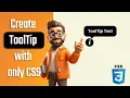 Create Stylish Tooltips using Only CSS Learn with Anish