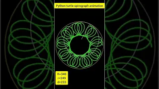 Spirograph animation4 next pattern with python turtle