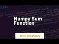 numpy sum function