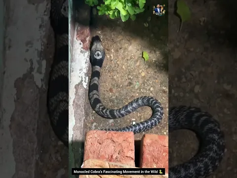 Monocled Cobraβs Fascinating Movement in the Wild π #MonocledCobra #Snake #Wildlife