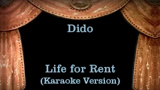 dido life for rent lyrics karaoke version