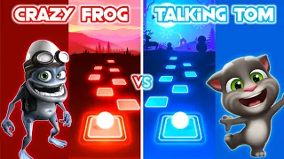 crazy frog axel f vs talking tom song tiles hop edm rush
