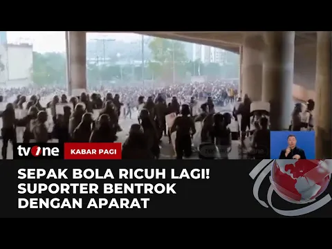 Laga Gresik United vs Deltras FC Diwarnai Aksi Ricuh Suporter