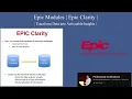 Epic Systems modules Epic Clarity Reporting and Analytics
