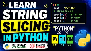 Python String Slicing with Gap Between Characters python tutorial for beginners