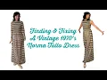 Thrifting A Special Vintage 1970 s Maxi Dress Norma Tullo